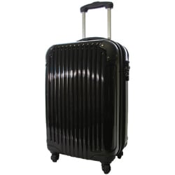 TSAロック搭載 ファスナーキャリーケース(60L) クリアブラック FWH-61FSBK
