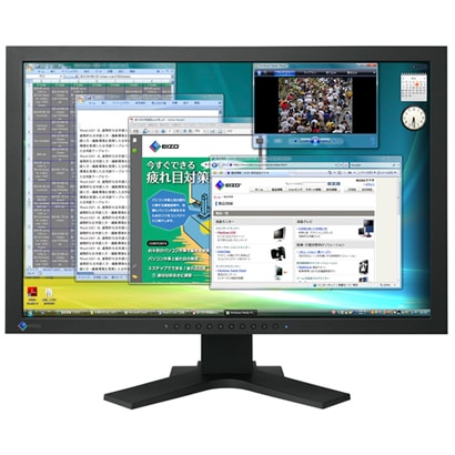 24.1型ワイド 液晶モニター アナログ/デジタル接続 ブラック S2402W-HBK