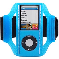 NA408041-B [4th iPod nano用 スポーツアームバンドケース ブルー]