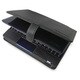PDAIR レザーケース for Aspire One 横開きタイプ 液晶保護シート付 ブラック PALCAOA150B/BL