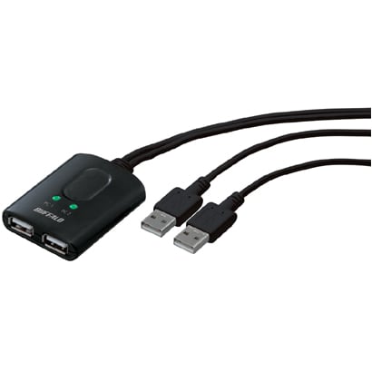 USB切替器 マウス・キーボード用 パソコン2台用 BSKM201BK