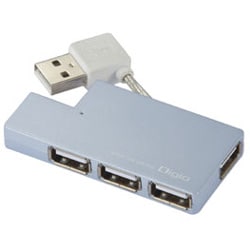 USB2.0ハブ バスパワー専用 4ポート ブルー UH-2234BL