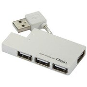 USB2.0ハブ バスパワー専用 4ポート ホワイト UH-2234W
