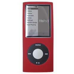 第4世代 iPod nano用 シリコンカバー レッド IPN4G-02RD