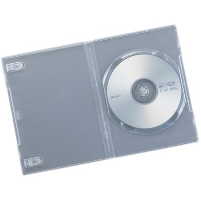 DVDトールケース 1枚収納タイプ 5枚セット ホワイト BC01T105WH