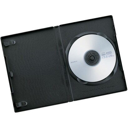 DVDトールケース 1枚収納タイプ 10枚セット ブラック BC01T110BK