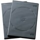 DVDトールケース 2枚収納タイプ 3枚セット ブラック BC01T203BK