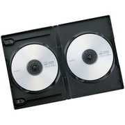 DVDトールケース 2枚収納タイプ 5枚セット ブラック BC01T205BK