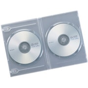 DVDトールケース 2枚収納タイプ 5枚セット ホワイト BC01T205WH