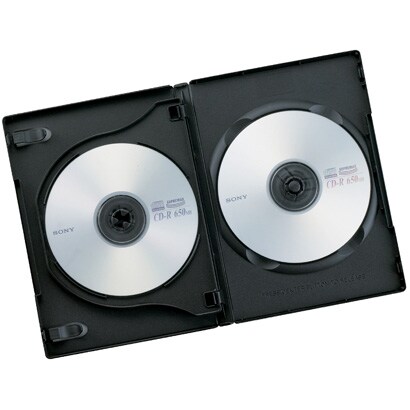 DVDトールケース 3枚収納タイプ 3枚セット ブラック BC01T303BK