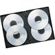 DVDトールケース 4枚収納タイプ 3枚セット ブラック BC01T403BK