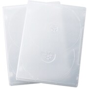 DVDトールケース 4枚収納タイプ 3枚セット ホワイト BC01T403WH