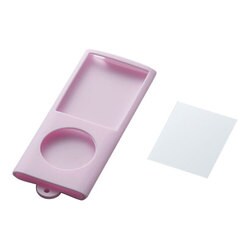 4th iPod nano用シリコンケース&液晶保護フィルム ピンク AVD-SCA4NPN