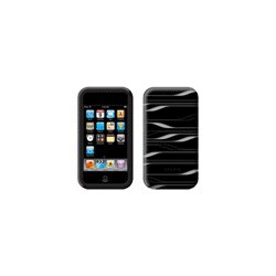 2nd iPod touch用シリコンケース ブラック/ホワイト F8Z364-BKW