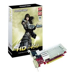 ATI Radeon HD3450 256MB DDR2搭載 PCI-Express2.0x16対応 ファンレス AX3450 256MD2-S