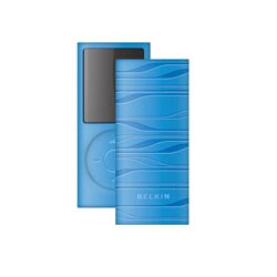 第4世代 iPod nano用 ソニックウェーブ シリコンスリーブ ブルー F8Z380-BLU