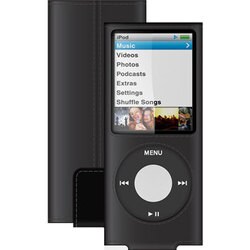 第4世代 iPod nano用 レザーケース ブラック F8Z375