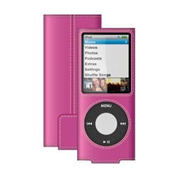 4th iPod nano用レザーケース ピンク F8Z375-PNK