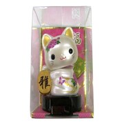 RC-12JB [ソーラー赤ちゃん招き猫 牡丹に蝶]