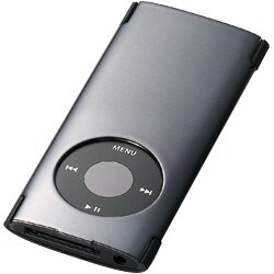 4th iPod nano用ハードケース(ハーフミラータイプ) ミラーブラック AVD-PCA4NMBK