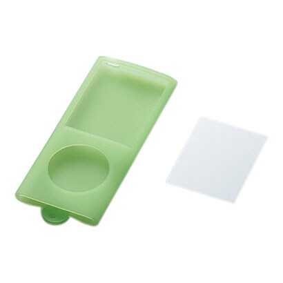 4th iPod nano用シリコンケース＆液晶保護フィルム クリアグリーン AVD-SCA4NCGN