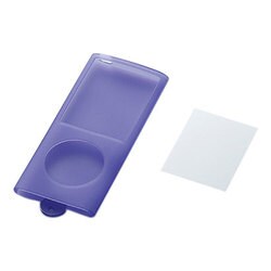 4th iPod nano用シリコンケース&液晶保護フィルム クリアパープル AVD-SCA4NCPU