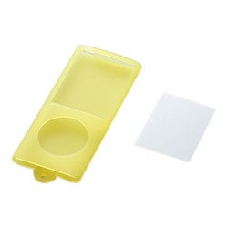4th iPod nano用シリコンケース&液晶保護フィルム クリアイエロー AVD-SCA4NCYL