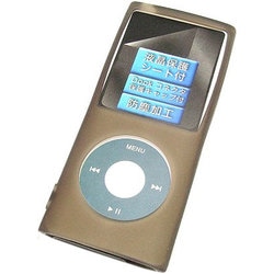 第4世代 iPod nano用 シリコンケース スケルトンブラック IPN-GM4/BK
