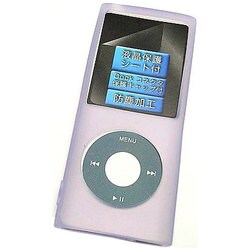 4th iPod nano用シリコンケース スケルトンパープル IPN-GM4/PA