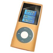 第4世代 iPod nano用 シリコンケース スケルトンオレンジ IPN-GM4/OR