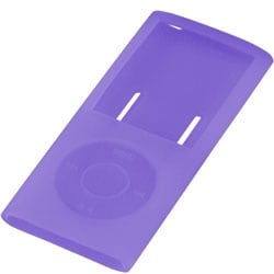 第4世代 iPod nano用 シリコンケース パープル GH-CA-IPOD4NV