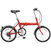 折りたたみ自転車（18型） F.Xピュアレッド SNEAKER LIGHT（スニーカーライト） （6段変速） NSL186-1C92CC