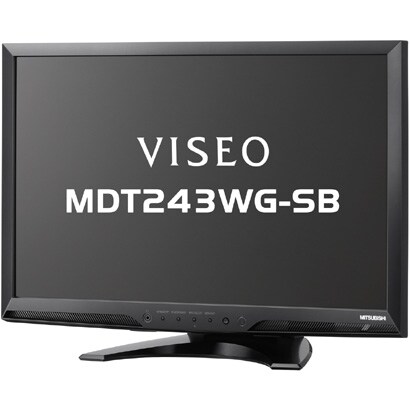 24.1型ワイド液晶モニター デジタル/アナログ接続 スピーカー搭載 サテンブラック 限定生産 MDT243WG-SB