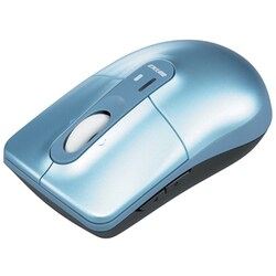 USB接続 ワイヤレス 光学式マウス ブルー BSMOW01BL