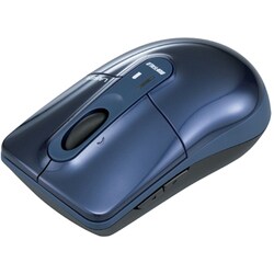USB接続 ワイヤレス レーザーマウス ブルー BSMLW01BL