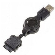MBC416BK データ通信巻取USB充電コード　au　黒 [USB充電コード]