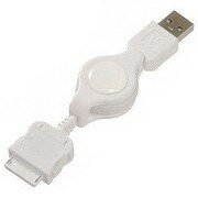 MBC416WH データ通信巻取USB充電コード　au　白 [USB充電コード]
