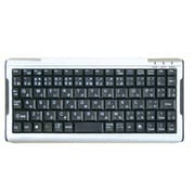 USB&PS/2接続 シンプル&コンパクト 84キー日本語キーボード シルバー/ブラック OWL-KB84SM(SV)