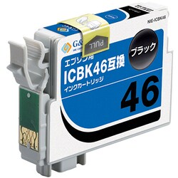 エプソンICBK46互換インクカートリッジ ブラック NIE-ICBK46