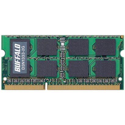ノートパソコン用メモリ DDR3/1333 PC3-10600 2GB D3N1333-2G