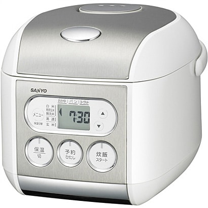 マイコン炊飯器（3.0合炊き） ステンレスホワイト ECJ-KS30-SW