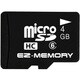 CLASS6対応 microSDHCカード 4GB アダプターセット EZMSD-04
