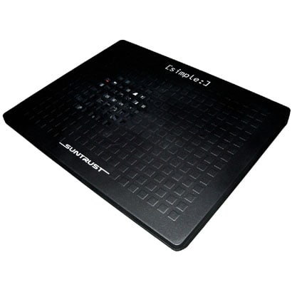 素［simple：］ミニノート用マルチパッド ノートクーラー搭載 SATA2.5インチHDD搭載可能 ブラック STSPD-01BK