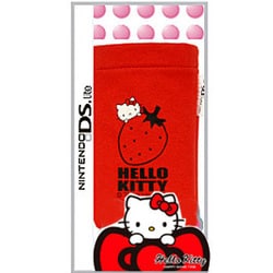 ハローキティ ポーチ ポケット レッド [DS Lite用]