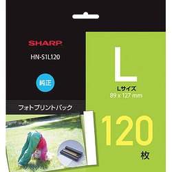 AQUOSフォトプレーヤー HN-PPシリーズ専用 フォトプリントパック Lサイズ120枚 HN-S1L120