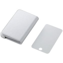 2nd iPod touch用巻き取りソフトレザーケース 液晶保護フィルム付 ホワイト AVD-LCRA2TWH