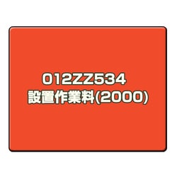 設置作業料(2000) 012ZZ534　