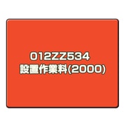 設置作業料(2000) 012ZZ534　