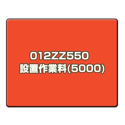 設置作業料(5000) 012ZZ550　