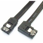 ストッパー付 SATAIIケーブル 片側L型コネクタ（左向き） 50cm PSL50BK